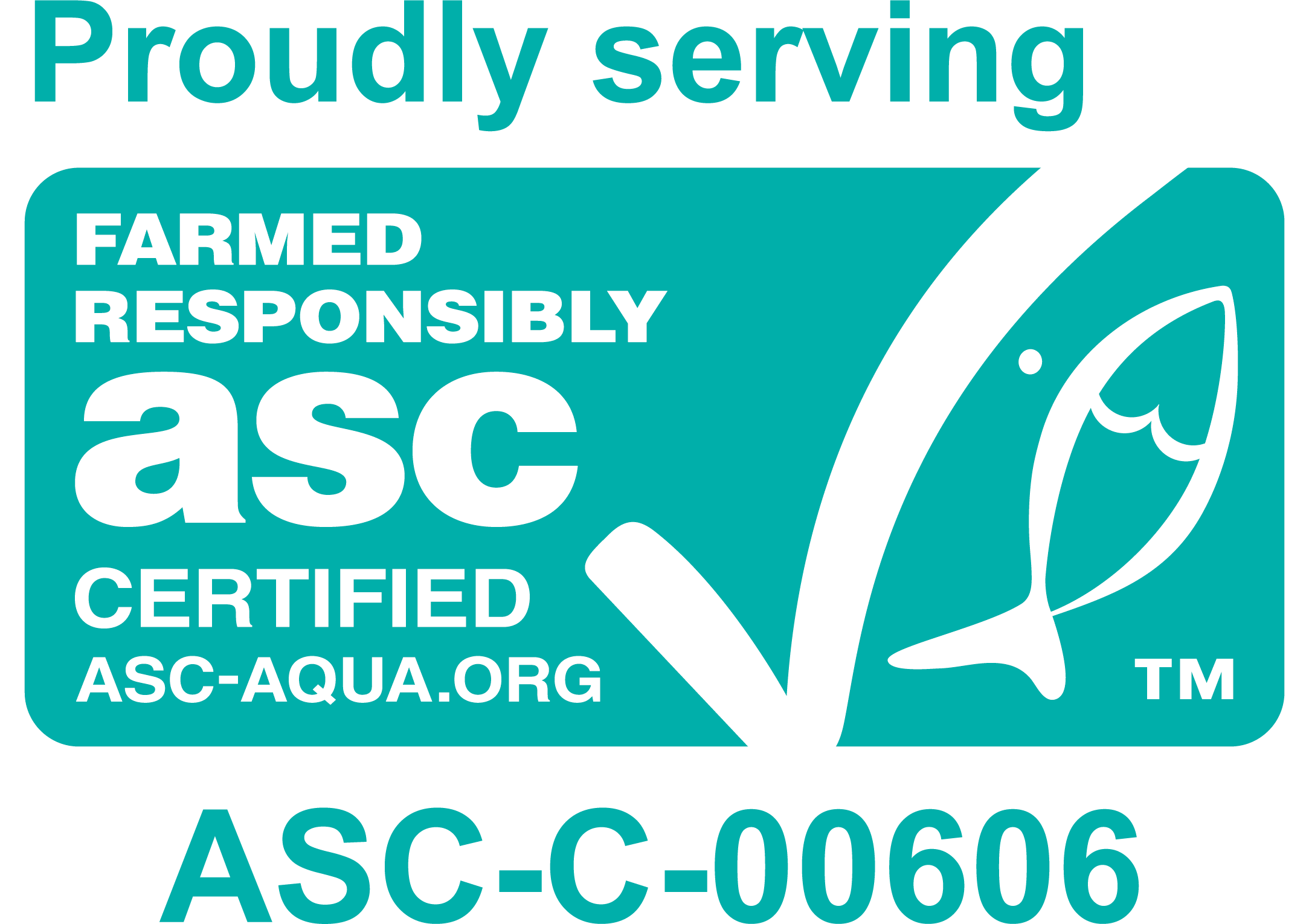 Bidfood Certification - ASC Logo - Proudly serving
