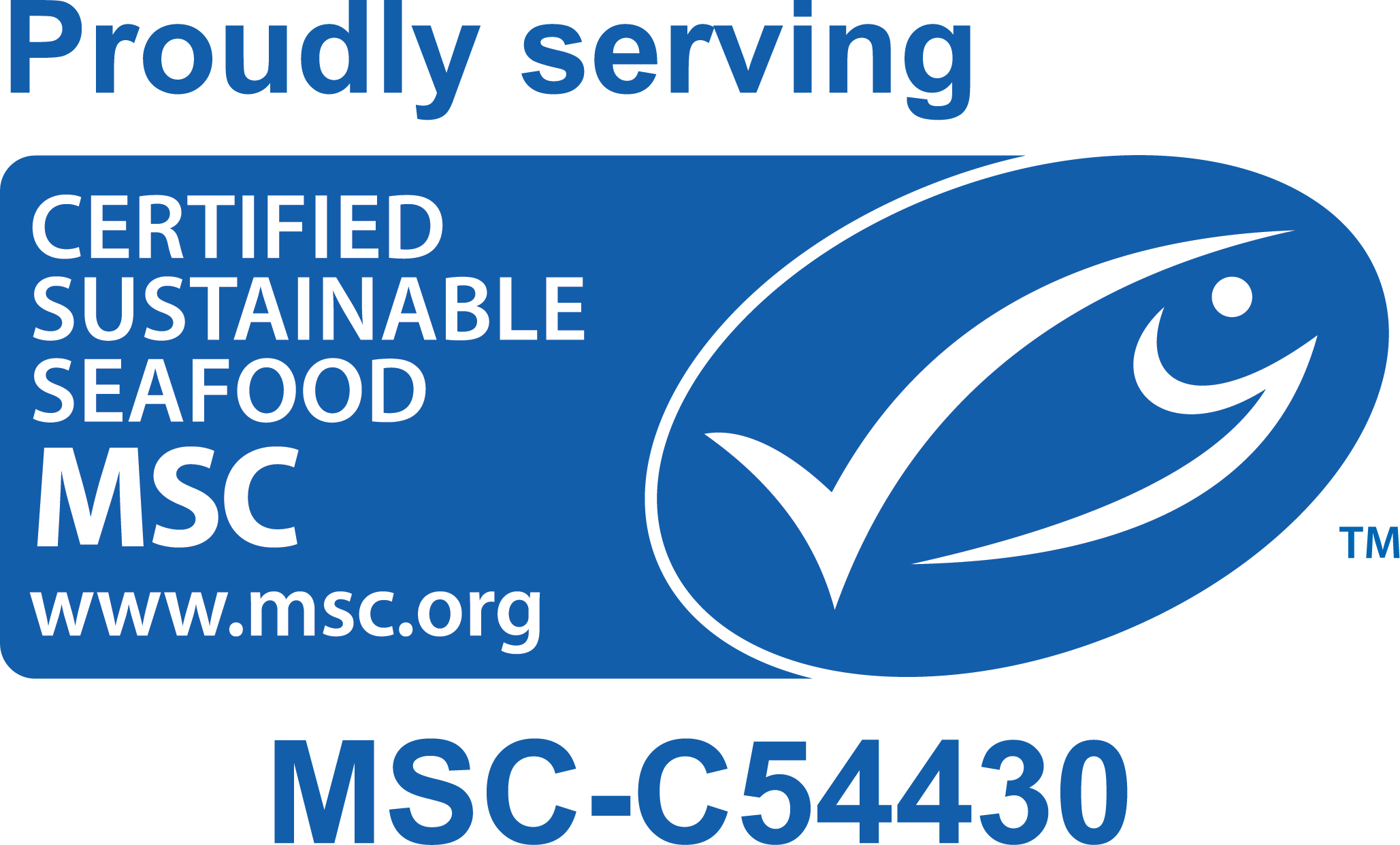 Bidfood Certification - MSC Logo - Proudly serving